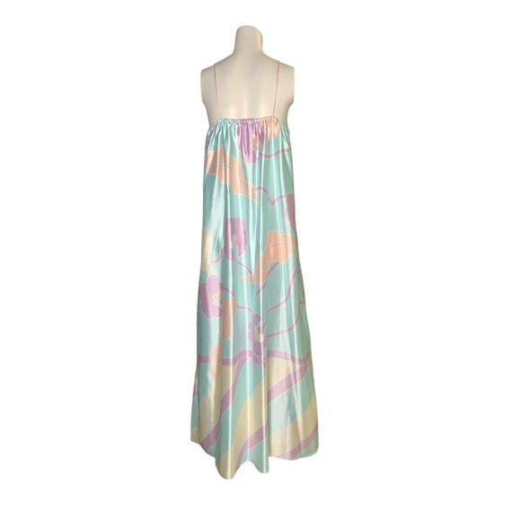 VTG Mary McFadden Vintage Pastel Floral Maxi Nightgown Gown Style 7209 USA - Picture 5 of 6